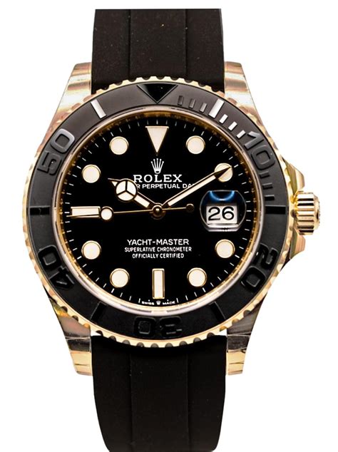 rolex yachtmaster solid gold|Rolex yacht master 2023 price.